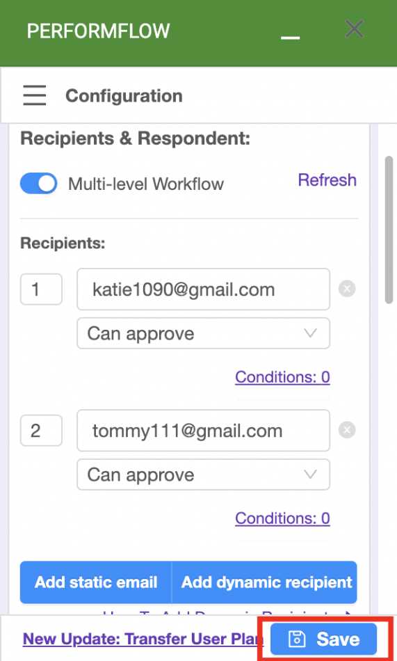 Set Multi-level Workflow - PerformFlow - Form Approvals & Form ...