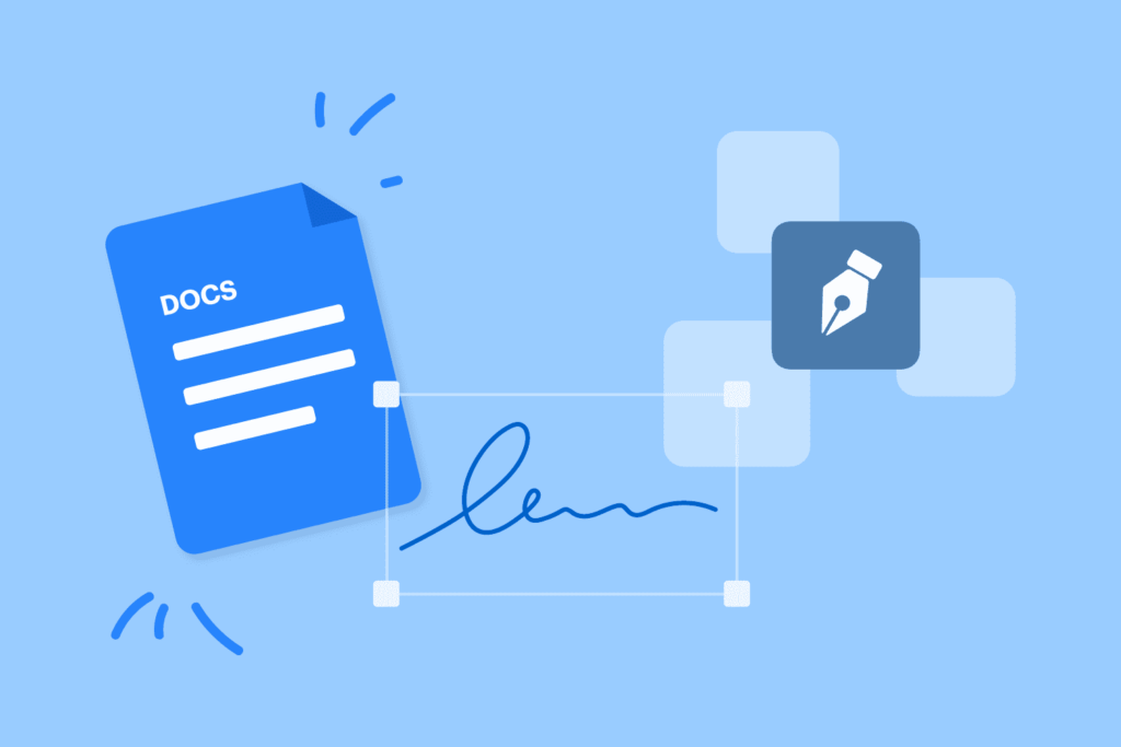 insert a signature in google docs